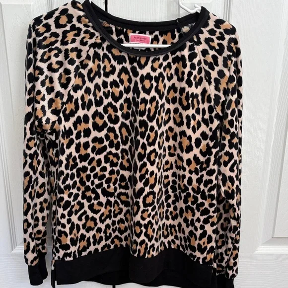 Kate Spade Velour Leopard PJ Set - Picture 2 of 8